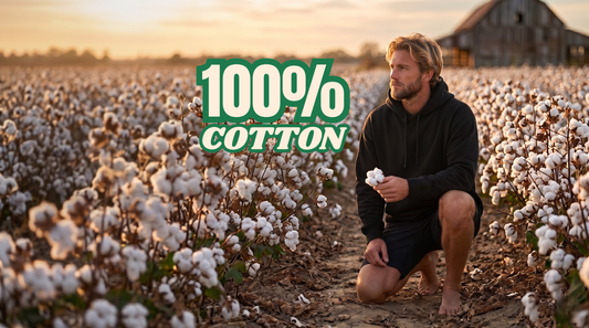 Organic cotton field